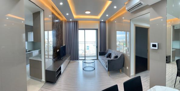 Phòng khách , Căn hộ Newton Residence , Quận Phú Nhuận Căn hộ Newton Residence tầng 10 view thành phố thoáng mát đầy đủ nội thất.