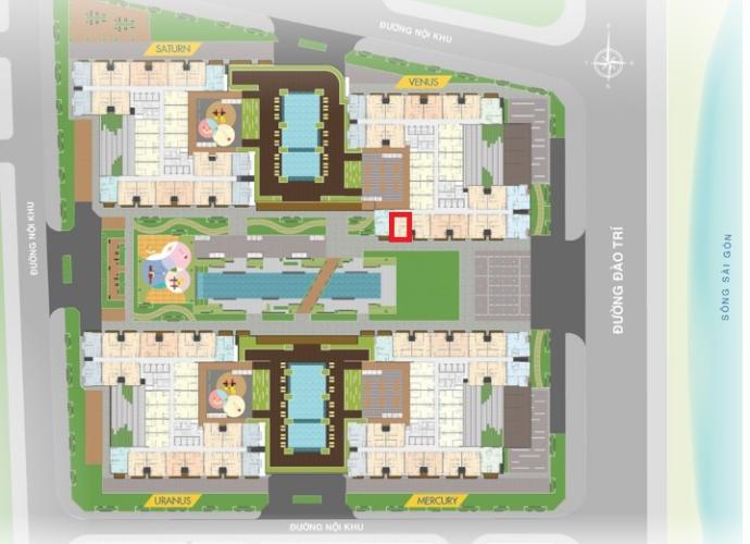 Mặt bằng căn hộ Q7 Saigon Riverside Bán căn hộ Q7 Saigon Riverside thuộc tầng cao, diện tích 66.66m2 