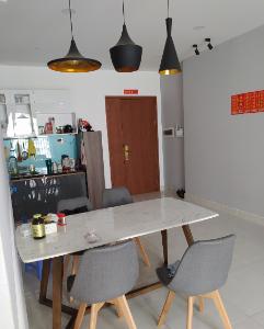 Phòng ăn Tara Residence, Quận 8 Căn hộ Tara Residence tầng trung, view nội khu hồ bơi.