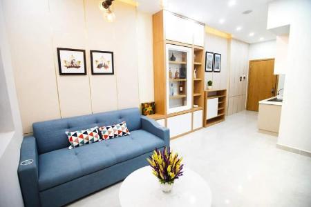 Nhà mẫu Saigon Intela, Bình Chánh Căn hộ Saigon Intela tầng cao đón gió, nội thất cơ bản.