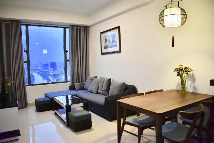 Phòng khách , Căn hộ River Gate , Quận 4 Căn hộ Rivergate tầng 22 ban công thoáng mát, đầy đủ nội thất.