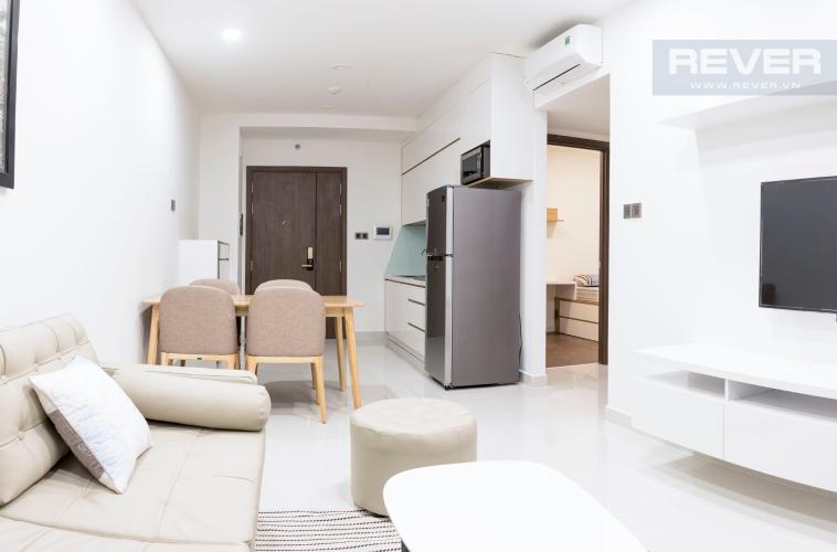 Phòng Khách Bán hoặc cho thuê căn hộ Saigon Royal 1PN, tháp A, đầy đủ nội thất, diện tích 53m2