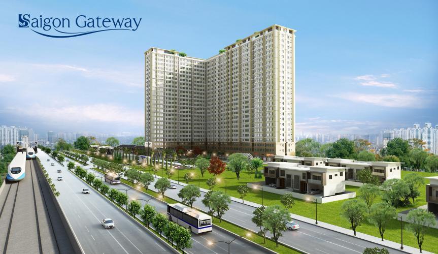 Saigon Gateway, Quận 9 Căn hộ Saigon Gateway 2 phòng ngủ nội thất cơ bản, view thành phố.