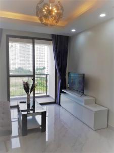 view phòng khách căn hộ Saigon South Residence Cho thuê căn hộ 2 phòng ngủ nội thất đầy đủ Saigon South Residence