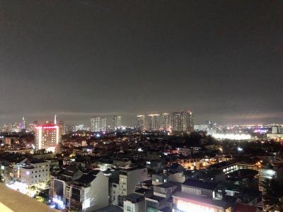 view nhìn ra phía ngoài căn hộ sài gòn mia Bán căn hộ Saigon Mia tầng thấp, diện tích 58m2, đầy đủ nội thất