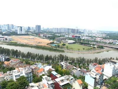 view nhìn ra từ căn hộ sài gòn mia Bán căn hộ hiện đại Saigon Mia, tiện ích đa dạng, vị trí thuận lợi.