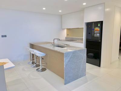 Phòng ăn và bềp căn hộ CITY GARDEN Cho thuê căn hộ City Garden 2 phòng ngủ, tầng cao, diện tích 109m2, view thành phố