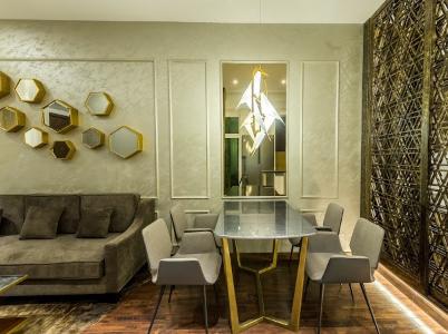 Phòng khách officetel WILTON TOWER Bán căn officetel Wilton Tower tầng thấp, diện tích 41.94m2 - 1 phòng ngủ, đầy đủ nội thất