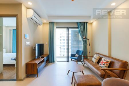 Phòng Khách Căn hộ The Gold View 1 phòng ngủ tầng cao A3 hướng Tây Nam