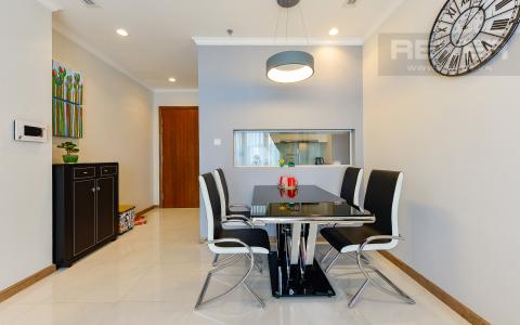 bàn ăn Căn hộ Vinhomes Central Park tầng cao Central 2 view sông