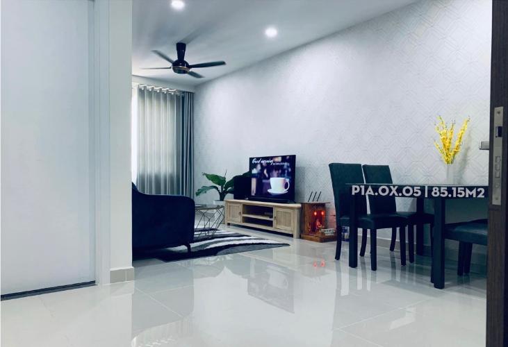 Phòng khách Topaz Elite  Căn hộ Topaz Elite đầy đủ nội thất, view thành phố.