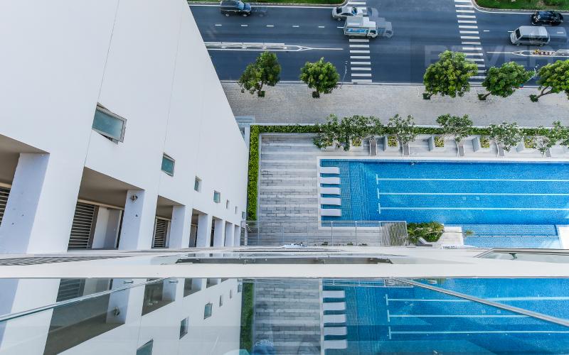 View Căn hộ Happy Residence 2 phòng ngủ tầng trung tháp B nội thất đầy đủ