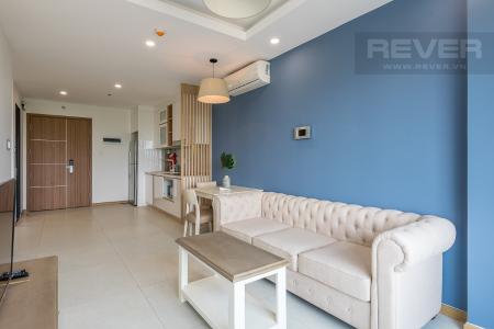 Phòng khách căn hộ NEW CITY THỦ THIÊM Cho thuê căn hộ New City Thủ Thiêm 1PN, tầng thấp, đầy đủ nội thất, view thoáng