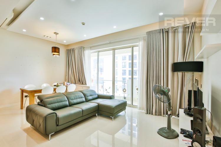 Phòng Khách Căn hộ The Estella Residence 2 phòng ngủ tầng thấp 4A nội thất đầy đủ