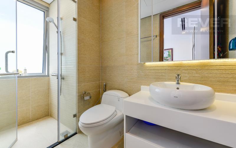 phòng tắm 1 Căn hộ Vinhomes Central Park tầng trung Park 1 thiết kế hiện đại