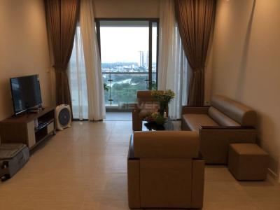 Phòng khách căn hộ Đảo Kim Cương, Quận 2 Căn hộ Đảo Kim Cương ban công hướng Đông Nam, view sông mát mẻ.