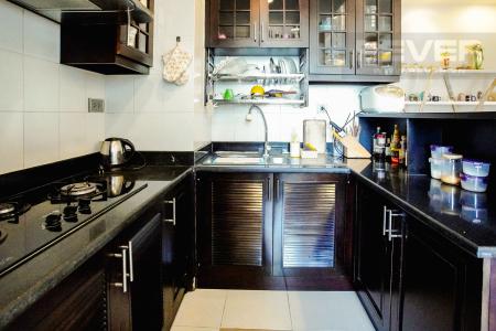 Phòng Bếp Căn hộ Chung cư Phú Mỹ tầng cao, 3PN, nội thất đầy đủ, view hồ bơi