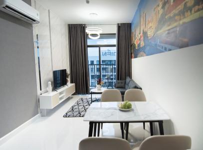 Phòng khách Jamila Khang Điền, Quận 9 Căn hộ Jamila Khang Điền tầng cao, ban công hướng Tây Bắc.