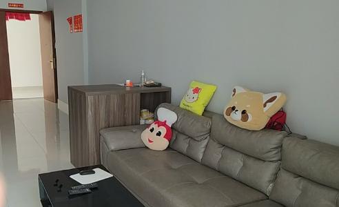 Phòng khách Tara Residence, Quận 8 Căn hộ Tara Residence tầng trung, view nội khu hồ bơi.