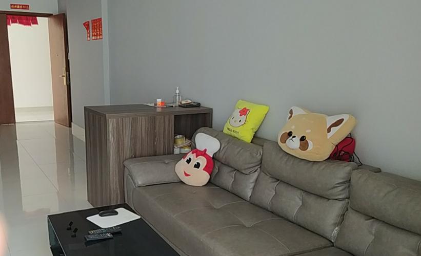 Phòng khách Tara Residence, Quận 8 Căn hộ Tara Residence tầng trung, view nội khu hồ bơi.