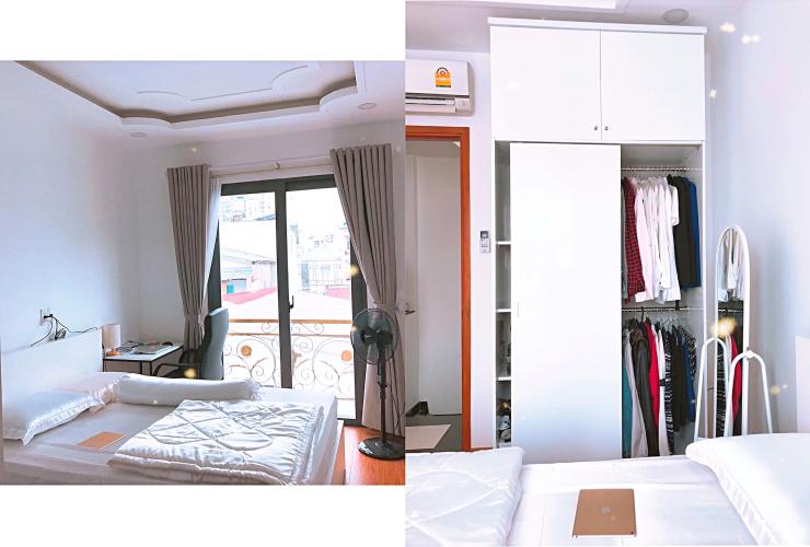 Phòng ngủ nhà Hoàng Hoa Thám, Bình Thạnh Nhà Hoàng Hoa Thám Bình Thạnh, nội thất gỗ, sân thượng thoáng mát.