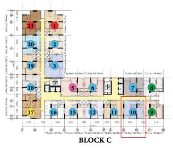 Layout Diamond Riverside, Quận 8 Căn hộ Diamond Riverside tầng trung, hướng công viên ven sông.