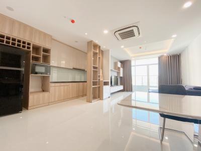 Phòng khách căn hộ Petrovietnam Landmarrk, Quận 2 Căn hộ tầng trung PetroVietnam Landmark view thành phố mát mẻ.