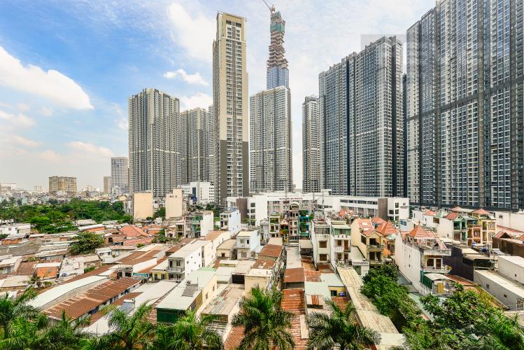 View Căn hộ Saigon Pearl 2 phòng ngủ tầng thấp Topaz 2 nội thất đầy đủ