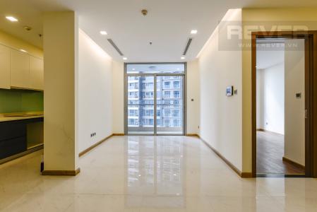 Phòng khách Căn hộ Vinhomes Central Park 2 phòng ngủ tầng thấp P3 view hồ bơi