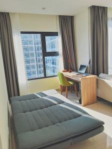 Phòng ngủ Vinhomes Grand Park Quận 9 Căn hộ Vinhomes Grand Park tầng thấp và nội thất cơ bản.