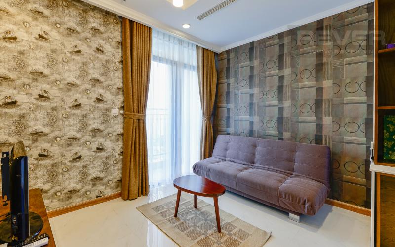 Phòng Khách Căn hộ Vinhomes Central Park tầng cao tháp Central 3 nhìn về khu vực Bình Thạnh