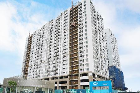 Building căn hộ q7 boulevard Căn hộ Q7 Boulevard tầng trung, bàn giao kèm nội thất cơ bản.