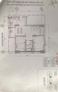 Mặt bằng căn hộ Căn hộ tầng 11 chung cư An Hội 3, ban công Đông Bắc mát mẻ