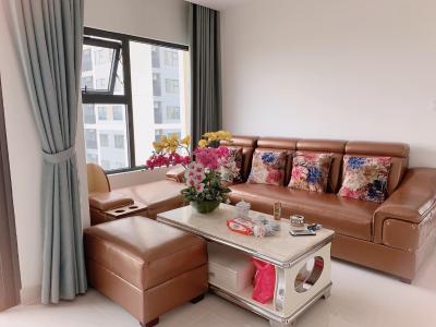 Phòng khách Vinhomes Grand Park Quận 9 Căn hộ đầy đủ nội thất Vinhomes Grand Park đón view nội khu.