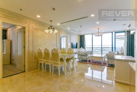 Phòng ăn và bếp căn hộ VINHOMES GOLDEN RIVER Bán hoặc cho thuê căn hộ Vinhomes Golden River 3PN, đầy đủ nội thất, view sông Sài Gòn và Bitexco