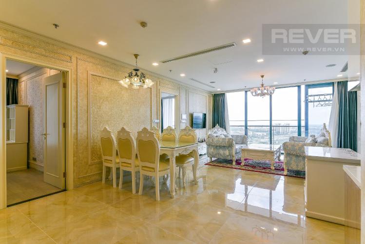 Phòng ăn và bếp căn hộ VINHOMES GOLDEN RIVER Bán hoặc cho thuê căn hộ Vinhomes Golden River 3PN, đầy đủ nội thất, view sông Sài Gòn và Bitexco