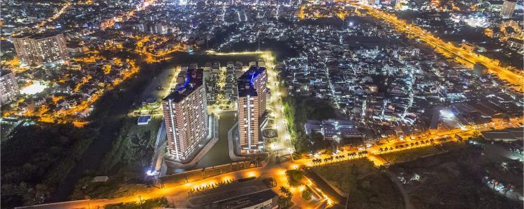 Toàn cảnh căn hộ Jamona City Quận 7 Cần bán căn hộ Jamona City 2 phòng ngủ tầng 18 Quận 7, diện tích 65m2, chưa có nội thất