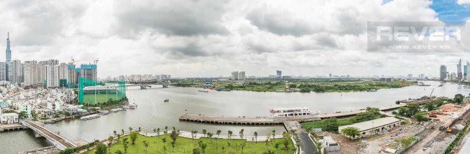 View Căn hộ Vinhomes Golden River 3 phòng ngủ tầng trung A4 view sông