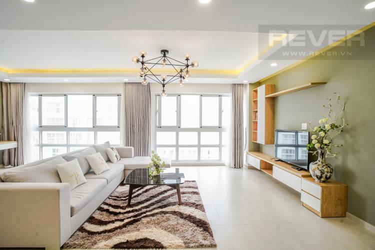 Phòng Khách Bán căn hộ Happy Valley 3PN, tầng thấp, đầy đủ nội thất, view trực diện sông