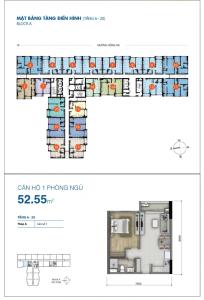 Layout Botanica Premier, Tân Bình Căn hộ Botanica Premier tầng trung, hướng Đông view thành phố.