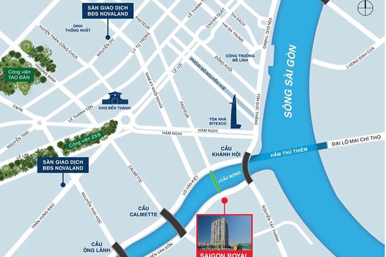 Saigon Royal  Residences - ban-do-vi-tri-can-ho