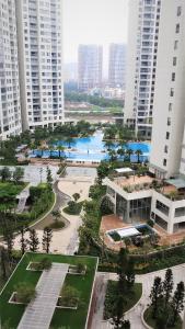 View căn hộ Đảo Kim Cương Bán hoặc cho thuê căn hộ Diamond Island - Đảo Kim Cương 1PN, tháp Maldives, đầy đủ nội thất, view nội khu