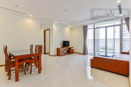 Phòng khách Căn hộ Vinhomes Central Park 3 phòng ngủ tầng cao C3 đầy đủ nội thất