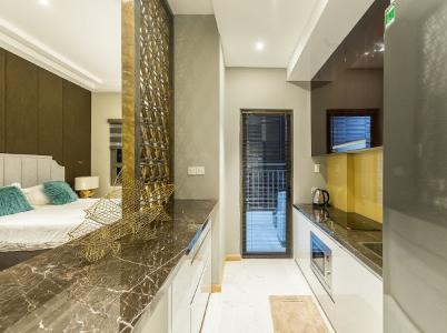 Khu bếp officetel WILTON TOWER Bán căn officetel Wilton Tower tầng thấp, diện tích 41.94m2 - 1 phòng ngủ, đầy đủ nội thất