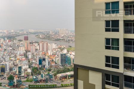 View Căn hộ Vinhomes Central Park 2 phòng ngủ tầng cao L4 view sông