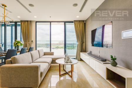 Phòng khách Căn hộ Vinhomes Golden River 3 phòng ngủ tầng trung A4 view sông