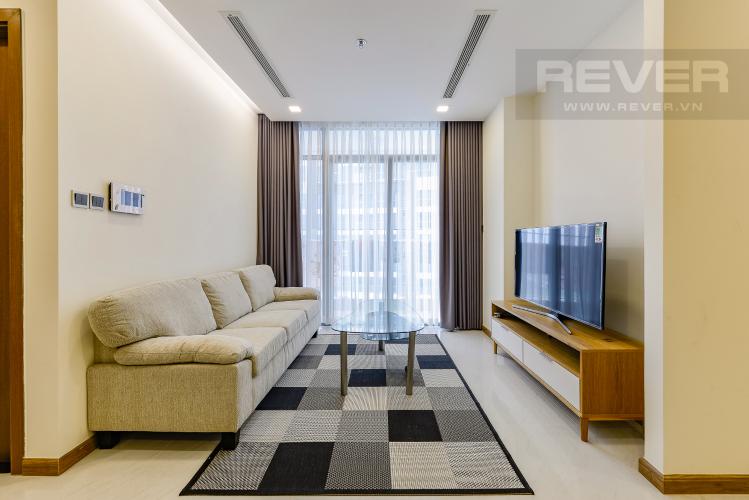 Phòng khách Căn hộ Vinhomes Central Park 3 phòng ngủ tầng cao P2 view sông