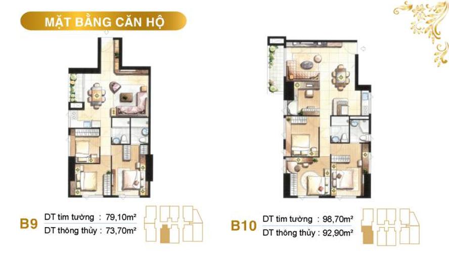 Bán căn hộ 79.1m2, nội thất cơ bản dự án Paris Hoàng Kim