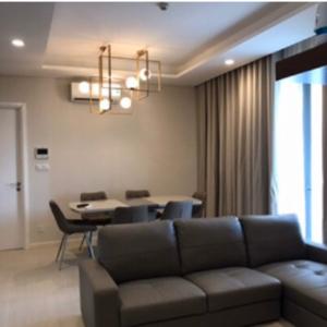 phòng khách căn hộ Đảo Kim Cương Bán căn hộ view nội khu Đảo Kim Cương, nội thất đầy đủ