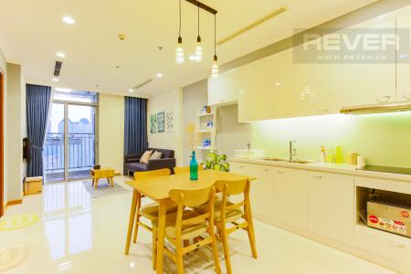 Bàn Ăn Căn hộ Vinhomes Central Park trung tầng Landmark 3 thiết kế hiện đại, sang trọng